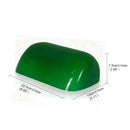GobekUsa Glass Banker Lamp Cover - Elegant Lampshade in Green/Blue/Amber/White