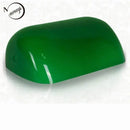 GobekUsa Glass Banker Lamp Cover - Elegant Lampshade in Green/Blue/Amber/White