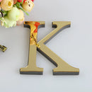 Glossy gold 3d mirror alphabet letters living room wall decor by Decorbites