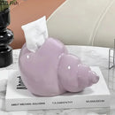 GobekUsa Conch Ceramic Tissue Box - Chic Desk Decoration and Coffee Table Accessory