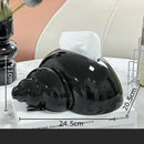 GobekUsa Conch Ceramic Tissue Box - Chic Desk Decoration and Coffee Table Accessory