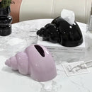 GobekUsa Conch Ceramic Tissue Box - Chic Desk Decoration and Coffee Table Accessory