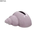 GobekUsa Conch Ceramic Tissue Box - Chic Desk Decoration and Coffee Table Accessory