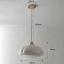 GobekUsa Glass Pumpkin Chandelier for Restaurant Balcony and Bedroom Lighting