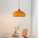 GobekUsa Glass Pumpkin Chandelier for Restaurant Balcony and Bedroom Lighting