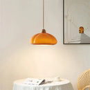 GobekUsa Glass Pumpkin Chandelier for Restaurant Balcony and Bedroom Lighting