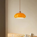 GobekUsa Glass Pumpkin Chandelier for Restaurant Balcony and Bedroom Lighting