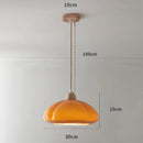 GobekUsa Glass Pumpkin Chandelier for Restaurant Balcony and Bedroom Lighting