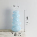 GobekUsa Geometric Glass Vase Terrarium Pebble Stack Floral Arrangement Home Decor