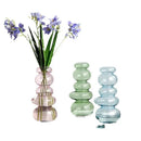 GobekUsa Geometric Glass Vase Terrarium Pebble Stack Floral Arrangement Home Decor