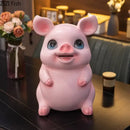 GobekUsa Cartoon Pig Child Savings Jar Piggy Bank Desk Decoration Resin Sculpture