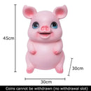 GobekUsa Cartoon Pig Child Savings Jar Piggy Bank Desk Decoration Resin Sculpture