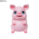 GobekUsa Cartoon Pig Child Savings Jar Piggy Bank Desk Decoration Resin Sculpture