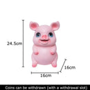 GobekUsa Cartoon Pig Child Savings Jar Piggy Bank Desk Decoration Resin Sculpture