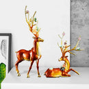 GobekUsa Deer Peace Porch Decoration Set for Luxe Living Room TV Cabinet