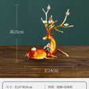 GobekUsa Deer Peace Porch Decoration Set for Luxe Living Room TV Cabinet