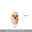 GobekUsa Cartoon Owl Glass Sculpture Home Decor Figurine
