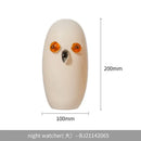 GobekUsa Cartoon Owl Glass Sculpture Home Decor Figurine