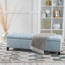 Glouster Contemporary Storage Ottoman with Button Tufted Design
