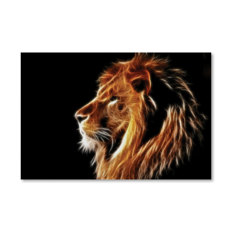 Glowing Lion Canvas