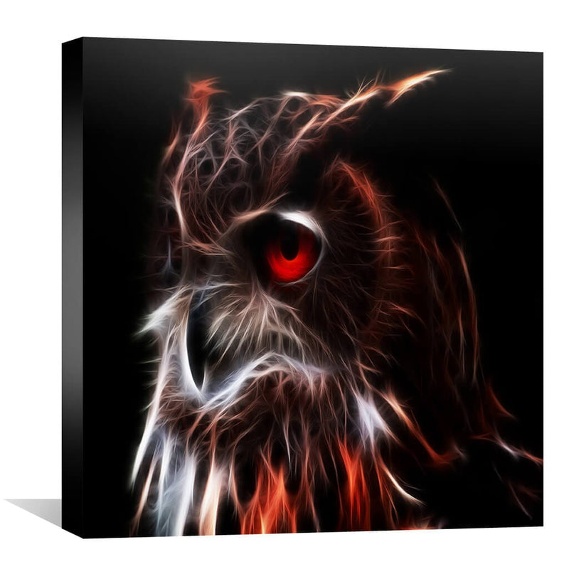 Glowing Owl Canvas