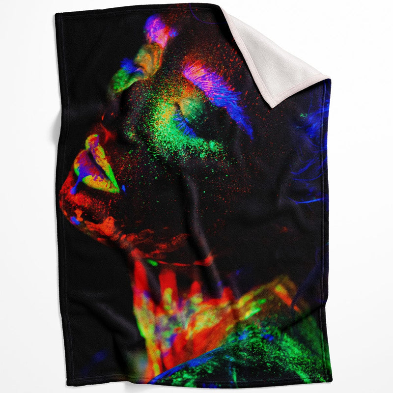 Glowing Woman B Blanket