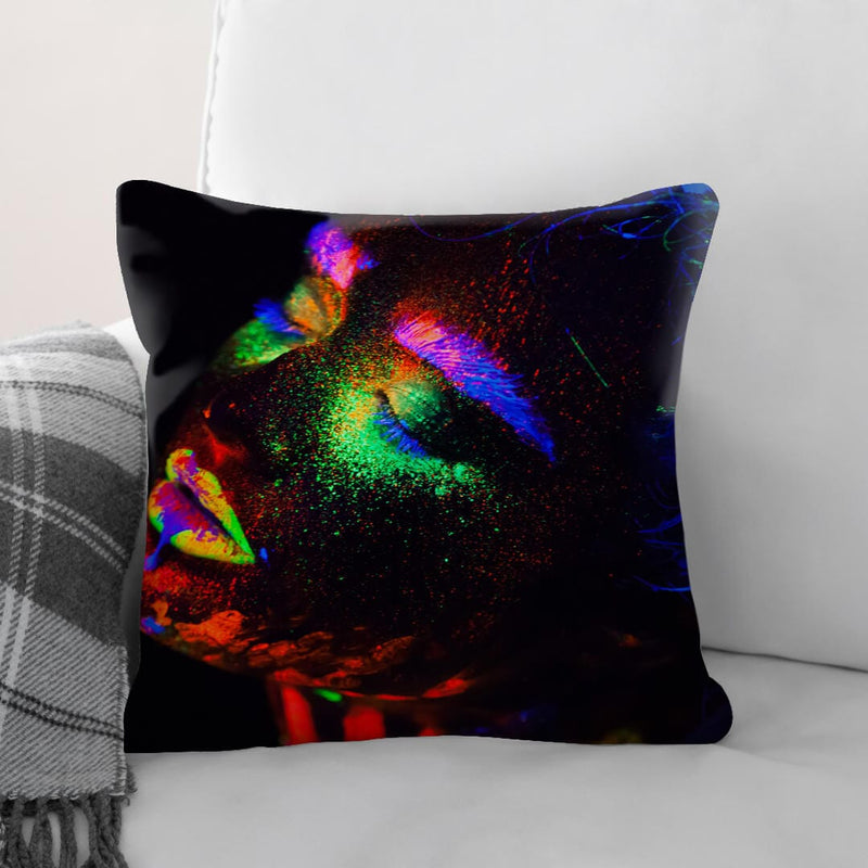 Glowing Woman B Cushion