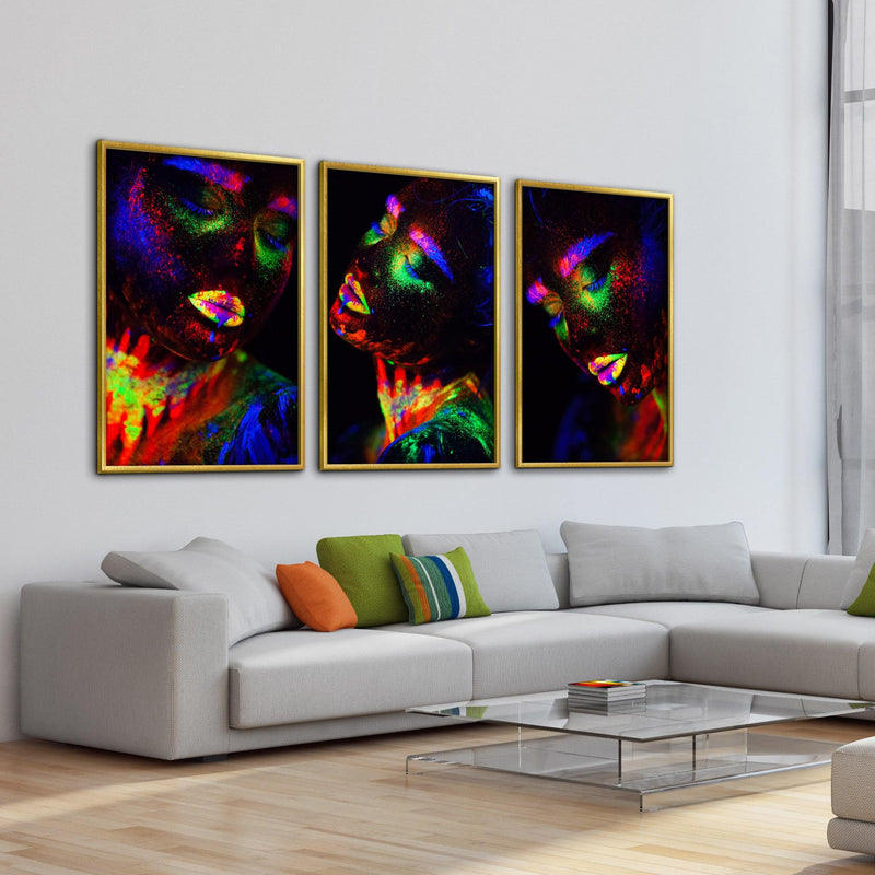 Glowing Woman Canvas