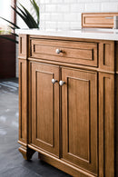 James Martin Bristol 72" Double Bathroom Vanity, Saddle Brown