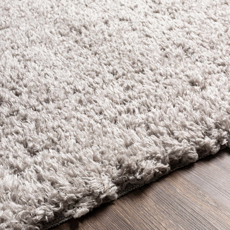 Siari Solid Medium Gray Shag Rug