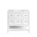 James Martin Breckenridge 36" Single Bathroom Vanity, Bright White