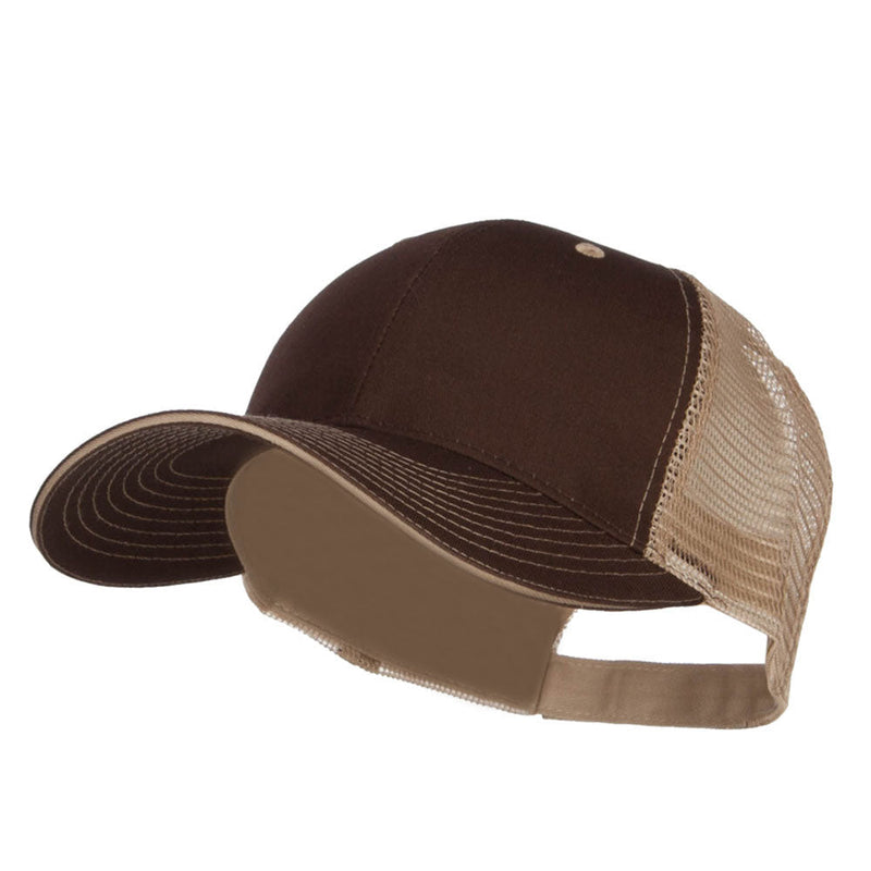 Big Size Garment Washed Cotton Twill Mesh Cap