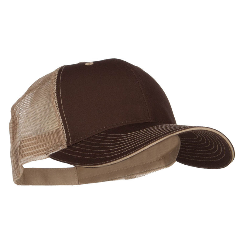 Big Size Garment Washed Cotton Twill Mesh Cap
