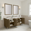 James Martin Chicago 72" Double Bathroom Vanity, Walnut Whisper