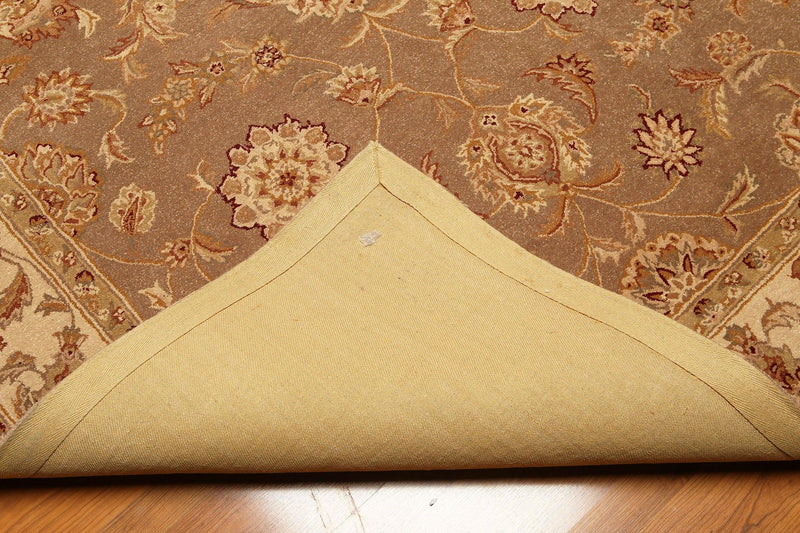 5'6" X 8'6" handmade 100% wool Traditional Oriental Area Rug Brown