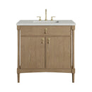 James Martin Kinnsden 36" Single Bathroom Vanity, Weathered Oak
