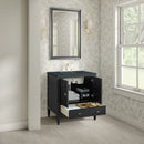 James Martin Myrrin 30" Single Bathroom Vanity, Carbon Oak