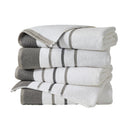 Decorative Cotton Stripe Bath Towel Set - Noelle Collection by Great Bay Home