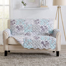 Reversible Floral Patchwork Furniture Protector - Maribel Collection by Great Bay Home