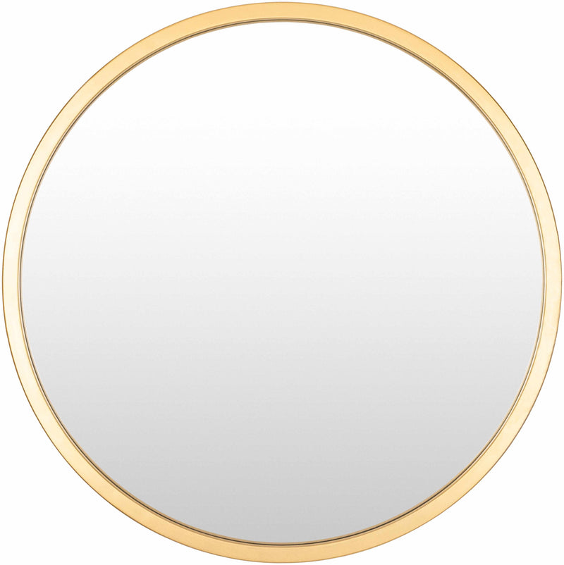 Guindarohan Gold Frame Round Mirror