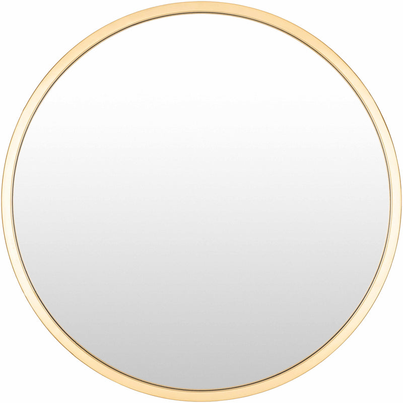 Guindarohan Gold Frame Round Mirror