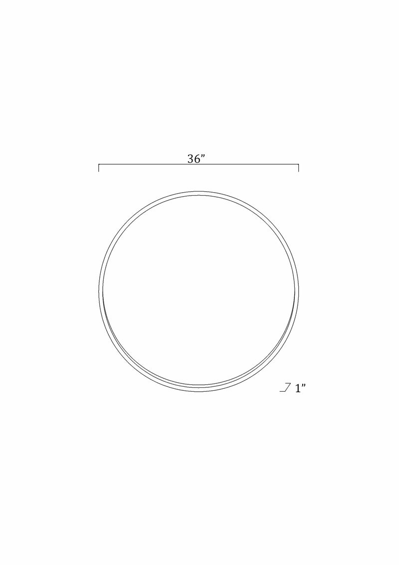 Guindarohan Gold Frame Round Mirror