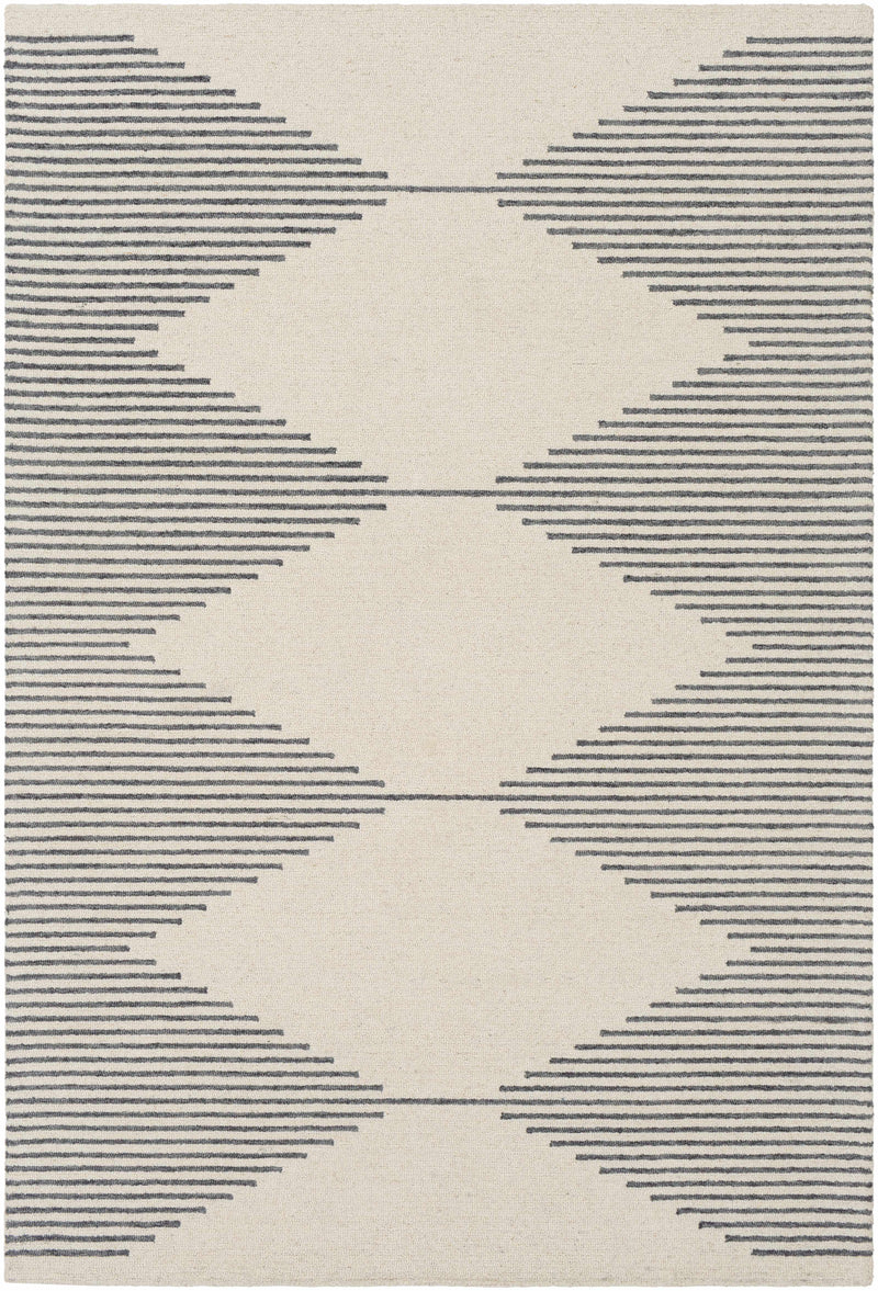 Clapham Beige Diamond Wool Rug