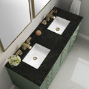 James Martin Chicago 60" Double Bathroom Vanity, Smokey Celadon