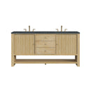 James Martin Marigot 72" Double Bathroom Vanity, Sunwashed Oak
