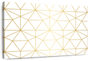 Golden Lattice Wall Art