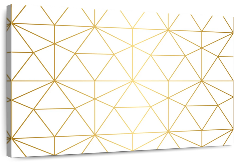 Golden Lattice Wall Art
