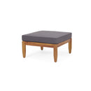 Aston Outdoor Acacia Wood 3 Seater Sofa Chat Set with Ottoman
