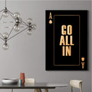Go All In - Gold Canvas