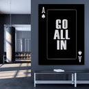 Go All In - Silver Canvas
